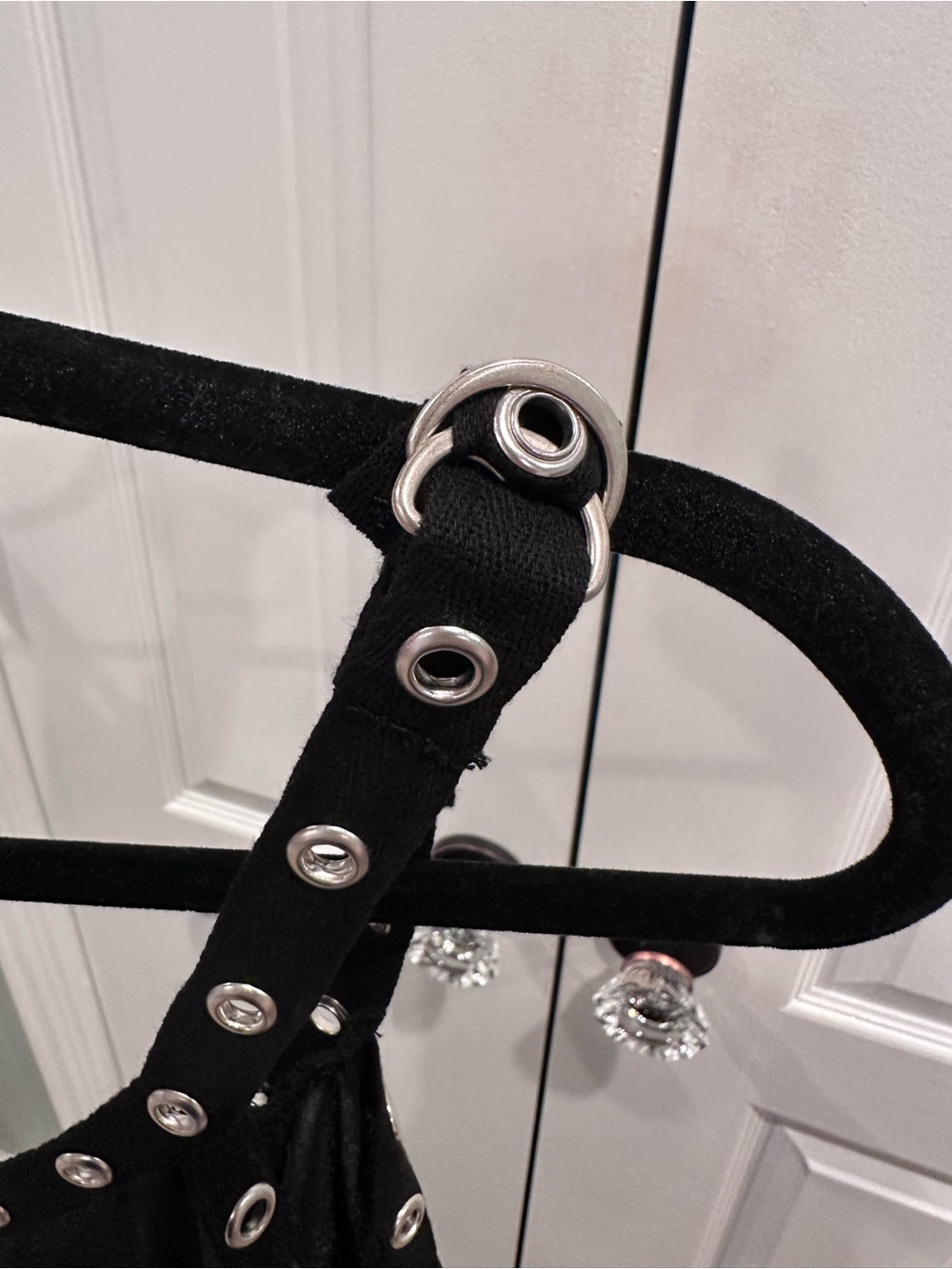 Black Grommet Detail Midi Dress - Women's - Picture 4 of 5